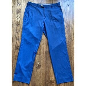Peter Millar Pants Mens Size 36 Durham Performance Wicking Golf Office Blue